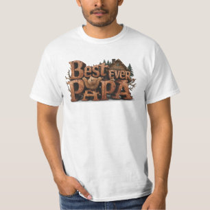 *~* Rustieke AP86 BESTE OOIT PAPA Vaderdag T-shirt