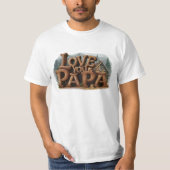 *~* Rustieke AP86 LIEFDE PAPA Vaderdag T-shirt (Voorkant)