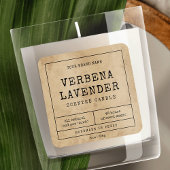 Rustieke  Apotheker Stijl Kaarsenkruik Label