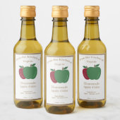 Rustieke appel cider flesetiket Sticker (Flessen)