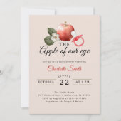 Rustieke appel van onze Eye Baby shower Invitation Kaart (Voorkant)