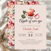 Rustieke appel van onze Eye Baby shower Invitation Kaart