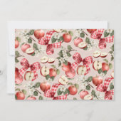 Rustieke Apple Baby shower Advies Kaarten voor mam Notitiekaartje (Achterkant)