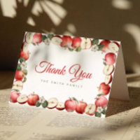 Rustieke Apple Baby shower Bedankt Kaarten