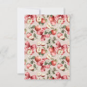 Rustieke Apple Bedankt Flat Note Kaart met Gingham (Achterkant)