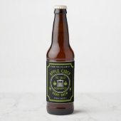 Rustieke Apple Cider gepersonaliseerd Bier Etiket (Voorkant)