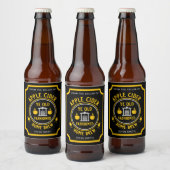 Rustieke Apple Cider gepersonaliseerd Bier Etiket (Flessen)