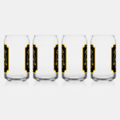 Rustieke Apple Cider gepersonaliseerd Blikvorm Glas (Rechts)