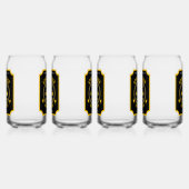 Rustieke Apple Cider gepersonaliseerd Blikvorm Glas (Links)