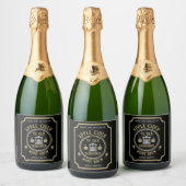 Rustieke Apple Cider gepersonaliseerde fles Sparkling Wijnetiket (Flessen)