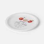 Rustieke Apple Orchard Vrijgezellenfeest Papieren Bordje (Gekanteld)