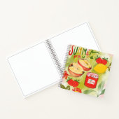 Rustieke Apple & Strawberry Summer Fruits Art Notitieboek (Binnen)