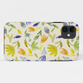 Rustieke Aquarel Bloem Tuin Botanisch Case-Mate iPhone Case (Achterkant (horizontaal))