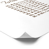 Rustieke aquarel Wilde Bloemen Zitting Grafiek 250 Poster (Hoek)