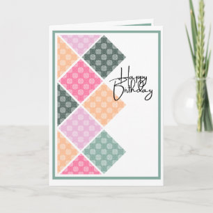 Rustieke Arabesque Verjaardag in Pastels Kaart
