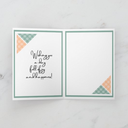 Rustieke Arabesque Verjaardag in Pastels Kaart (Binnen)