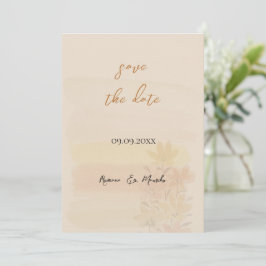 Rustieke Artistieke Wilde Bloemen Aquarel Kunst Save The Date