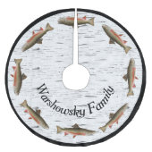 Rustieke Aspenbast Forelvissers Kerstboom Rok (Voorkant)