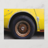 rustieke auto briefkaart (Voorkant)