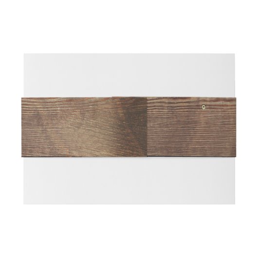 Rustieke Autum Bloemen Belly Band Uitnodigingen Wikkel (Achterkant Voorbeeld)