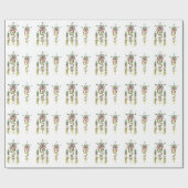 Rustieke AZTEC Tribal Folk Art Cadeaupapier (Vlak)