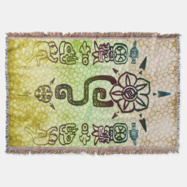 Rustieke AZTEC Tribal Folk Art Deken