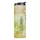 Rustieke AZTEC Tribal Folk Art Thermosbeker (Gedraaid links)