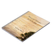 Rustieke B&B gastenboek, lichtbruine steen met boo Notitieboek (Linkerzijde)