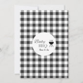 Rustieke Baby BBQ Koppels Baby shower Uitnodiging (Achterkant)