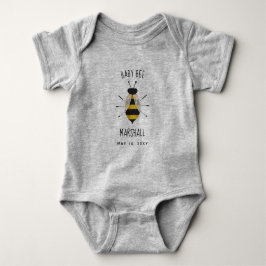 Rustieke Baby Bee Baby Custom Bodysuit Douche Gift