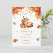 Rustieke Baby brouwt herfst herfst baby shower Kaart (Staand voorkant)