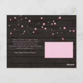 Rustieke Baby brouwt roze Baby shower Briefkaart (Achterkant)