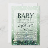 Rustieke Baby Het is koud buiten Baby shower Kaart (Voorkant)