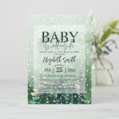 Rustieke Baby Het is koud buiten Baby shower Kaart (Staand voorkant)