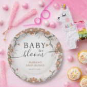 Rustieke Baby in Bloom Daisy Shower Papieren Bordje (Feest)