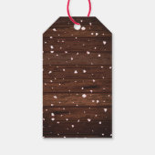 Rustieke Baby in Bloom Sakura Cherry Blossom Cadeaulabel (Achterkant)