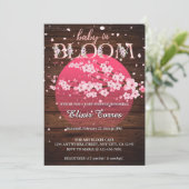 Rustieke Baby in Bloom Sakura Cherry Blossom Kaart (Staand voorkant)
