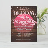 Rustieke Baby in Bloom Sakura Cherry Blossom Kaart (Staand voorkant)