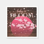 Rustieke Baby in Bloom Sakura Cherry Blossom Servet (Voorkant)