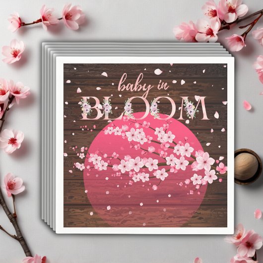 Rustieke Baby in Bloom Sakura Cherry Blossom Servet
