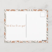 Rustieke Baby in Bloom Shower Genderneutraal Briefkaart (Achterkant)