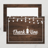 Rustieke Baby is het brouwen van Baby shower dank  Bedankkaart (Voorkant / Achterkant)