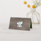 Rustieke Baby Olifant / Oerwoud Safari groen Plaatskaartje (Achterkant)