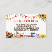 Rustieke BABY-Q Barbecue Picknickboeken voor Baby Informatiekaartje (Voorkant)