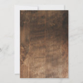 Rustieke BABY-Q picknick zonnebloem geruite hout Kaart (Achterkant)