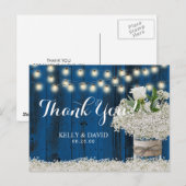 Rustieke Baby's Adem Bloemen Kruik Marine Schuur D Briefkaart (Voorkant / Achterkant)