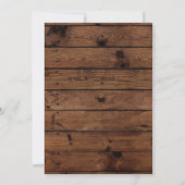 Rustieke Baby's Adem Mason Jar Country Wedding Kaart (Achterkant)