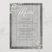 RUSTIEKE BABY'S ADEMMENU MENU (Voorkant)