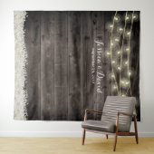 Rustieke Baby's Breath Bloemenschuur Trouwdecorati Wandkleed (In Situ (horizontaal))