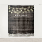 Rustieke Baby's Breath Bloemenschuur Trouwdecorati Wandkleed (Voorkant)